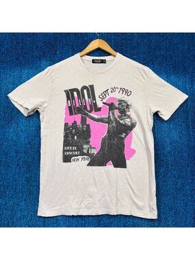 Billy Idol “Live in Concert New York 1990” Graphic T-Shirt Size M